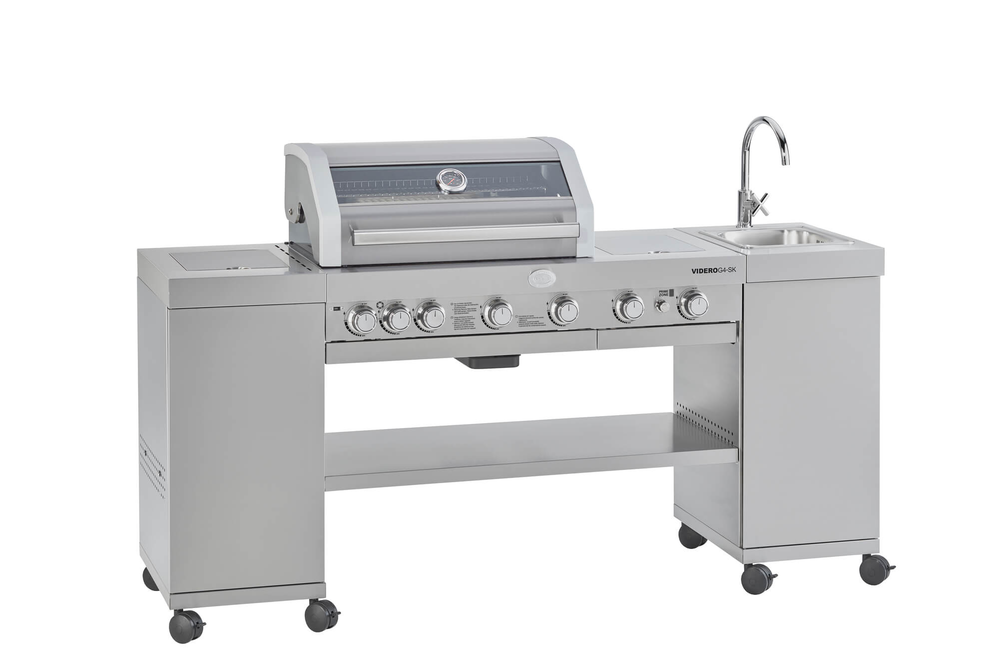 Rösle BBQ-Kitchen Videro G4-SK Vario+ Edelstahl 50 mbar 