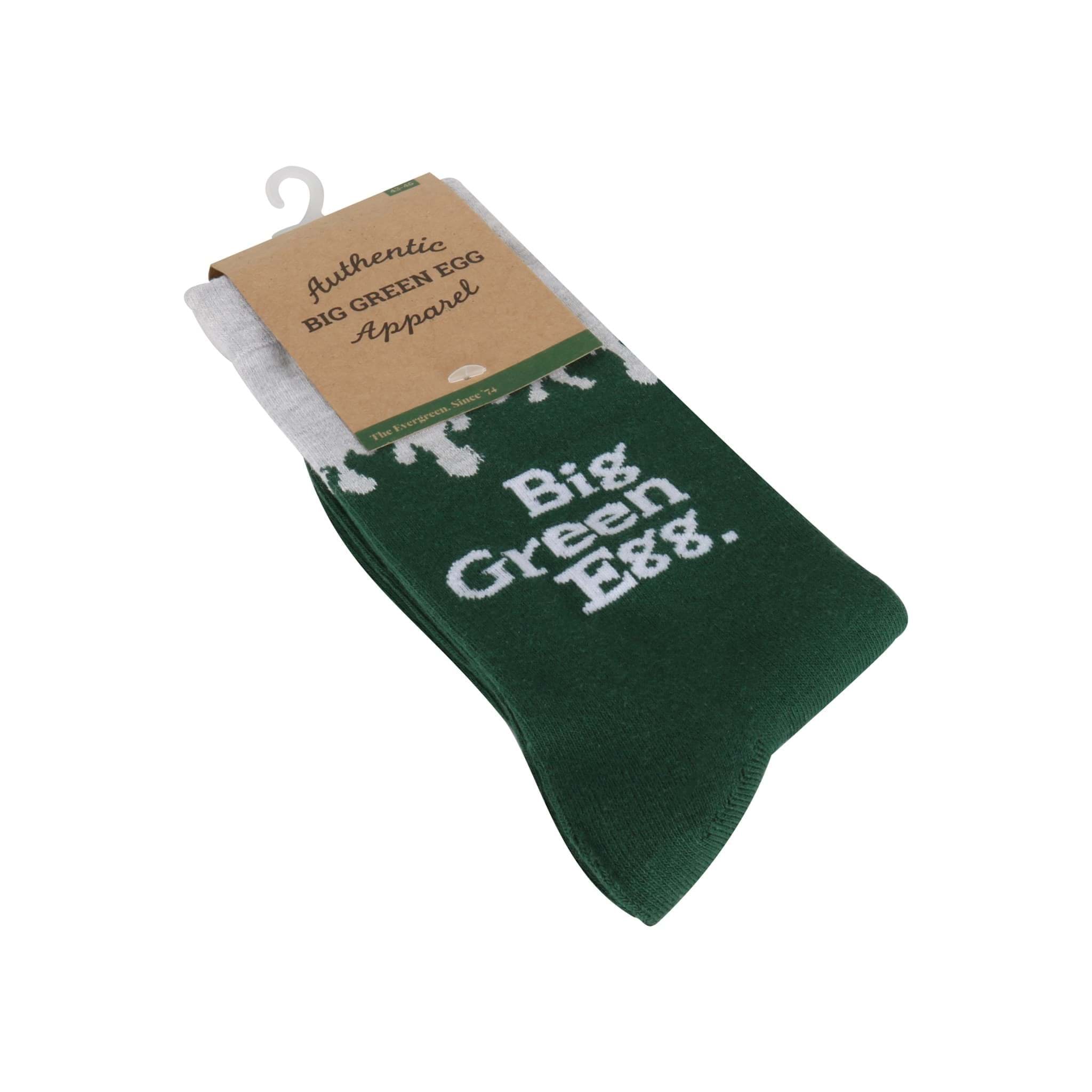 BIG GREEN EGG Socken Flames Grün/Weiß 39-42