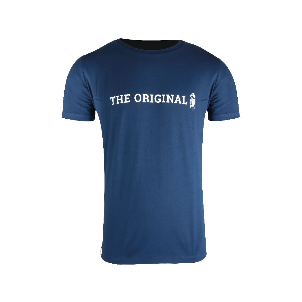 BIG GREEN EGG T-SHIRT THE ORIGINAL - BLUE - MEDIU 
