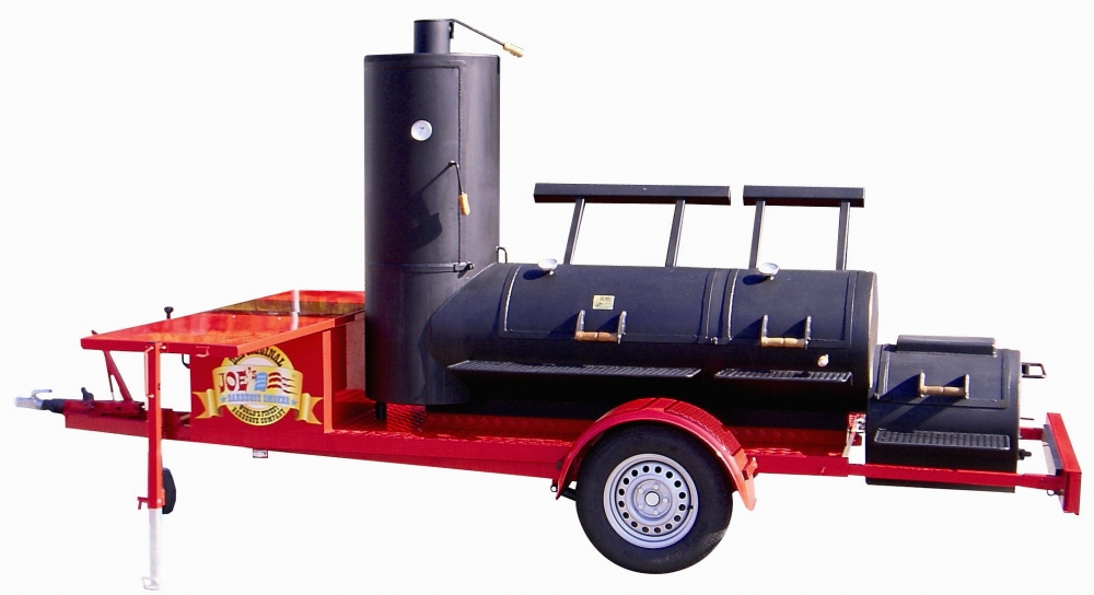 JOE´s BBQ Smoker 24" Chuckwagon Catering Smoker Trailer  