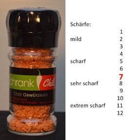 Schrank Chili Chili Salz Mühle 50g 