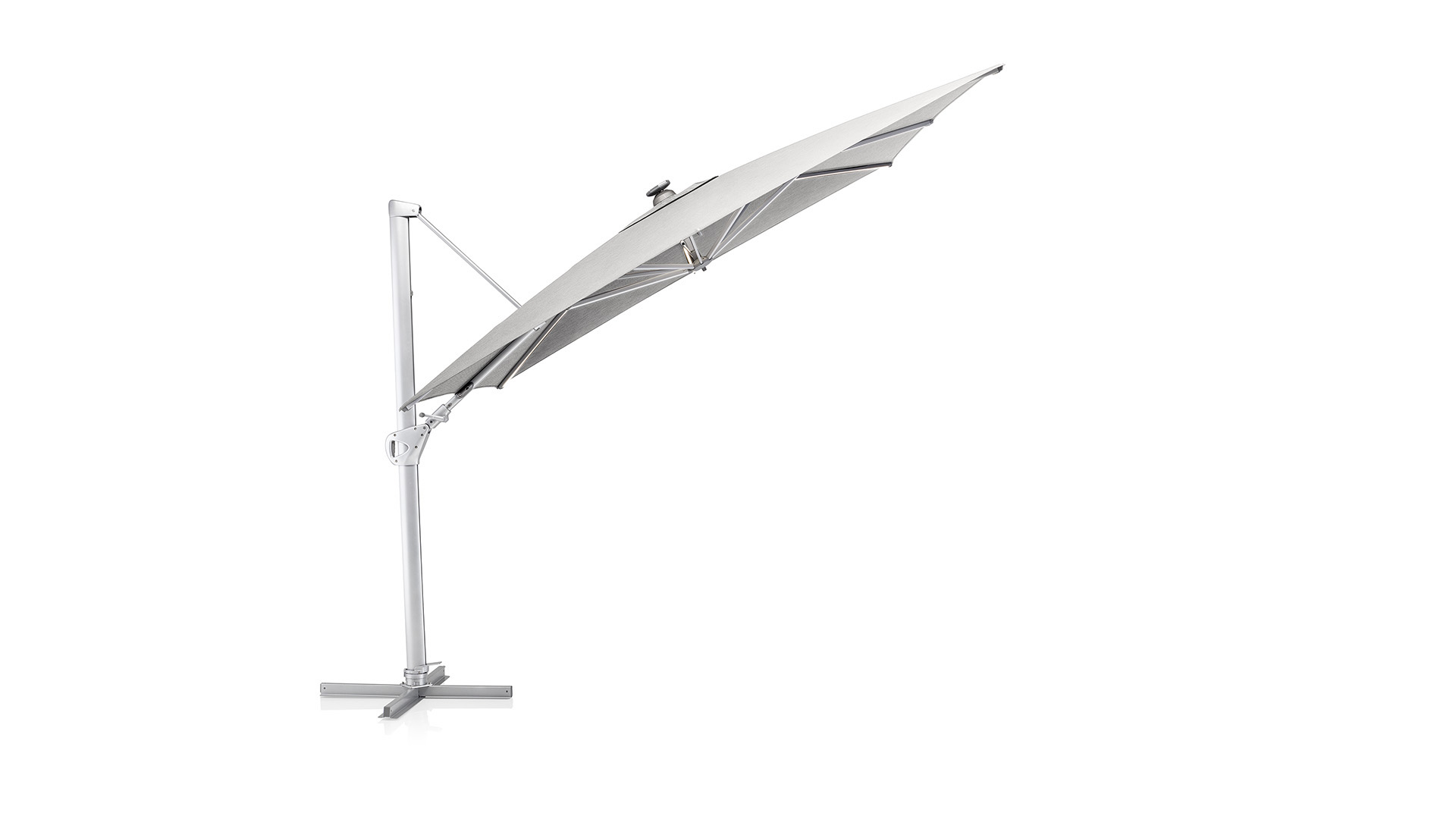 Kettler  EASY SWING LED Ampelschirm 300x300 cm, UPF50+, incl. Abdeckhaube+