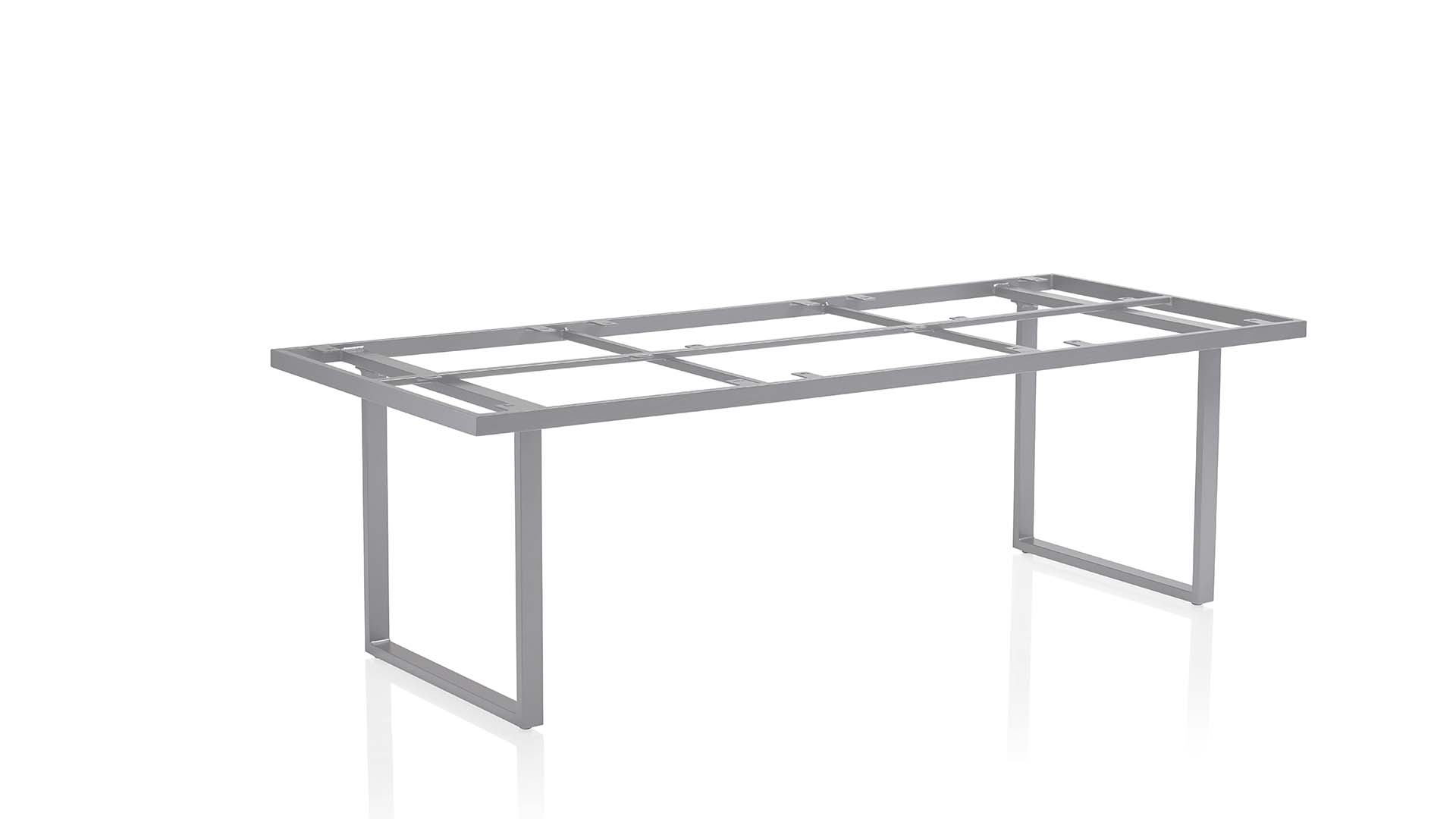 Kettler  SKATE Casual Dining Tischgestell 220x95x68 cm, silber