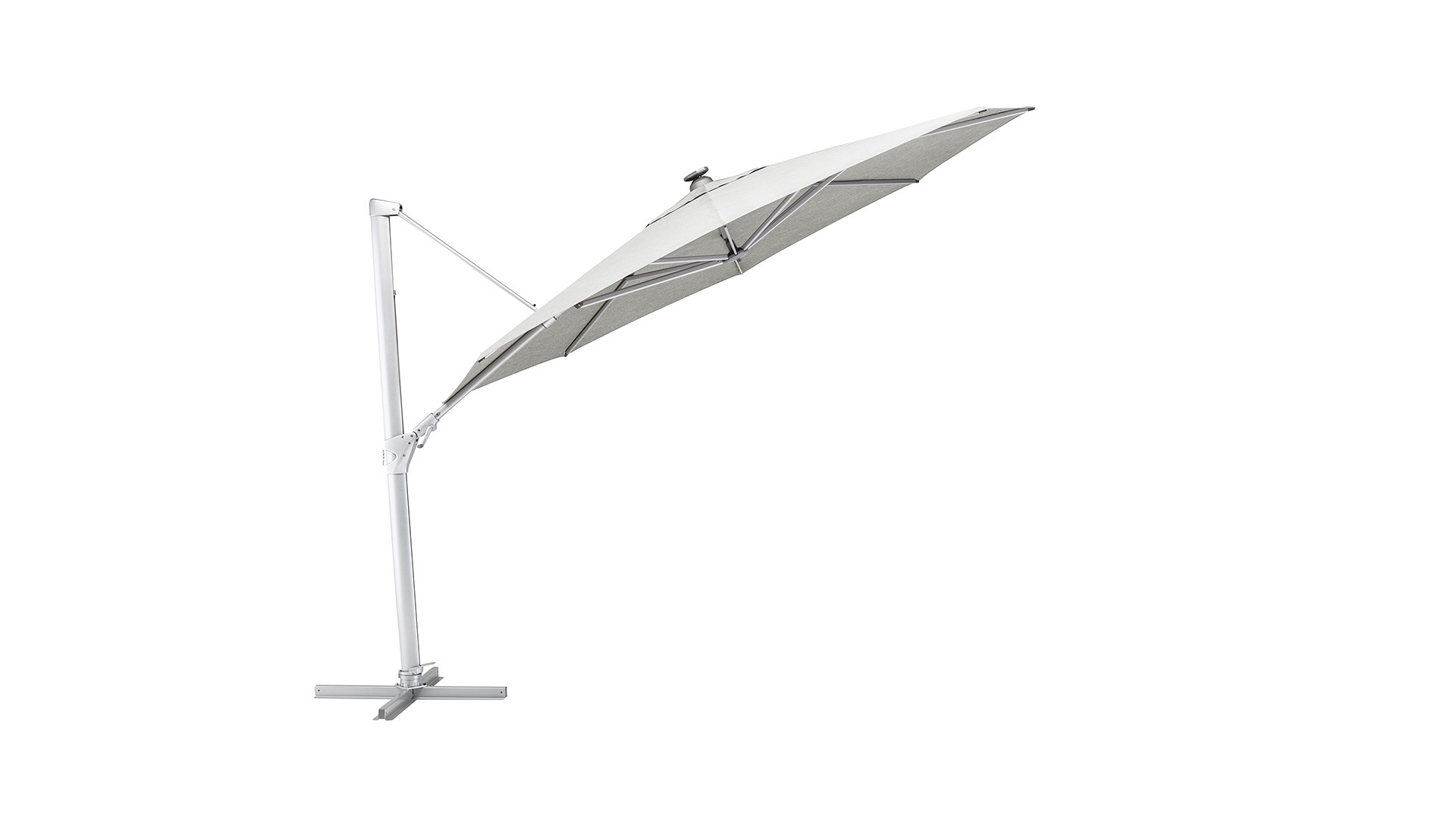 Kettler  EASY SWING LED Ampelschirm Ø 350 cm, UPF 50+, incl. Abdeckhaube+ 